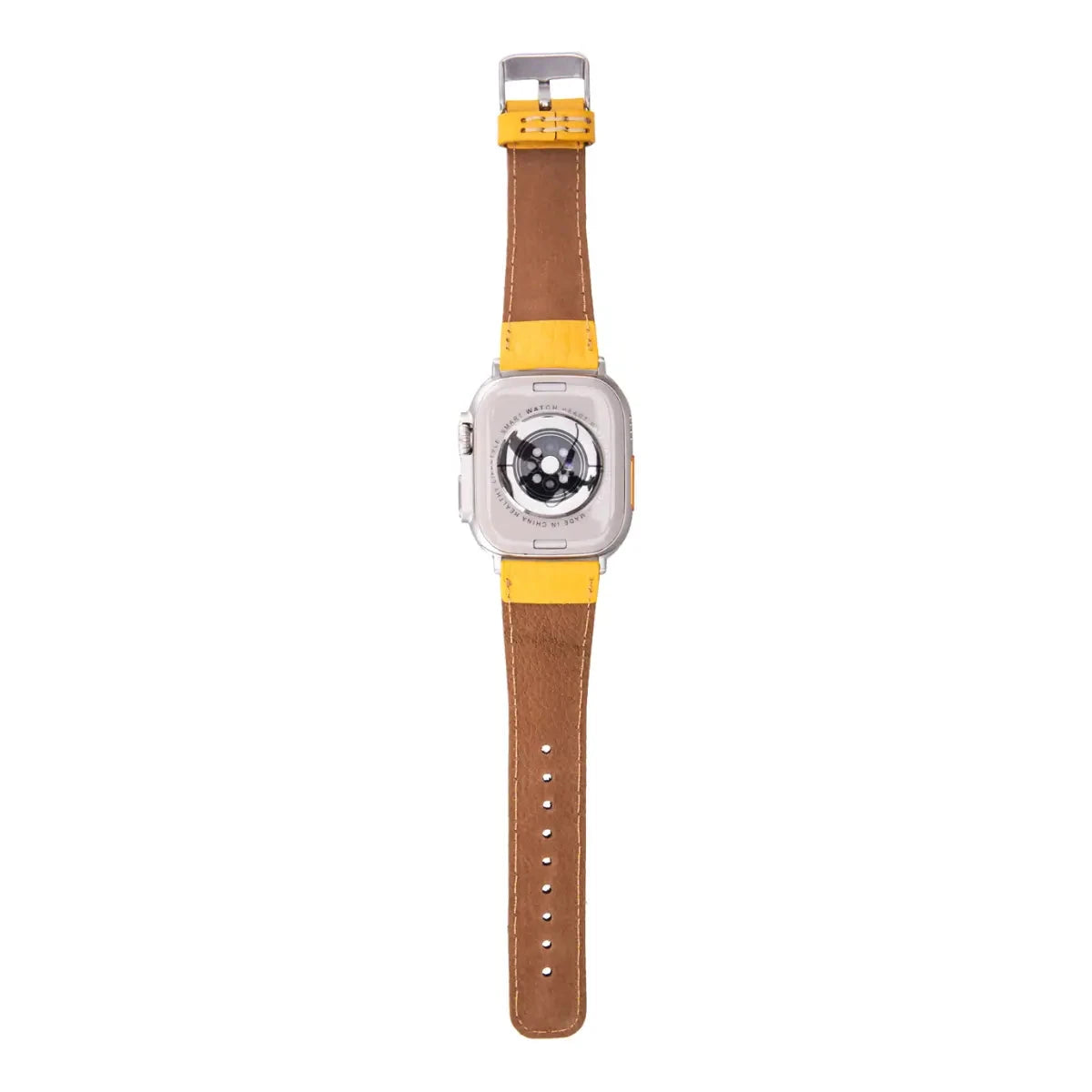 Yellow Leather Classic Apple Watch Band