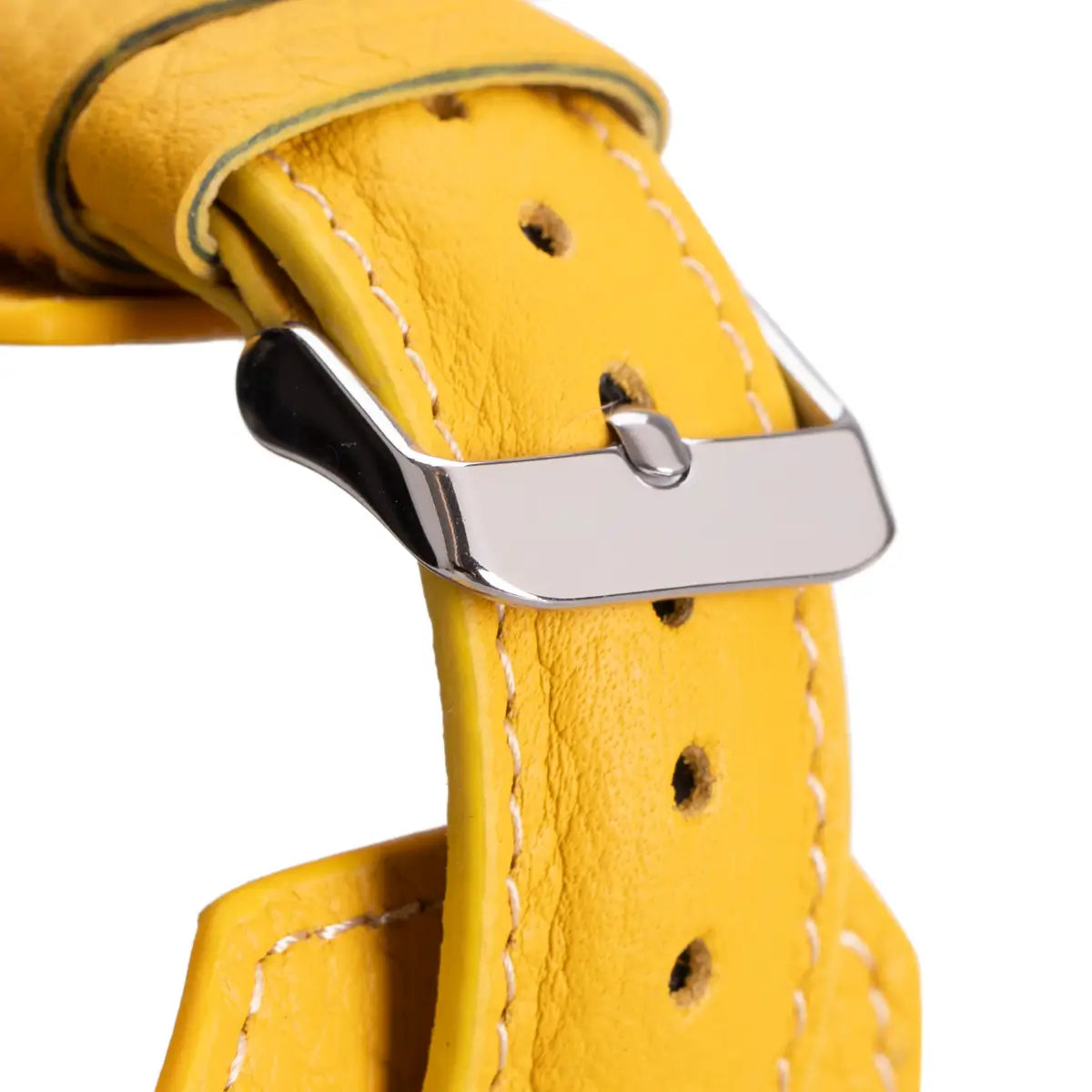 Yellow Leather Cuff Apple Watch Band