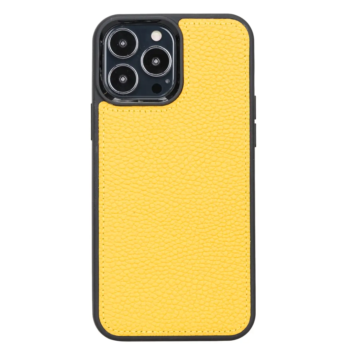 Yellow Leather Wallet Case for iPhone 13 Pro Max
