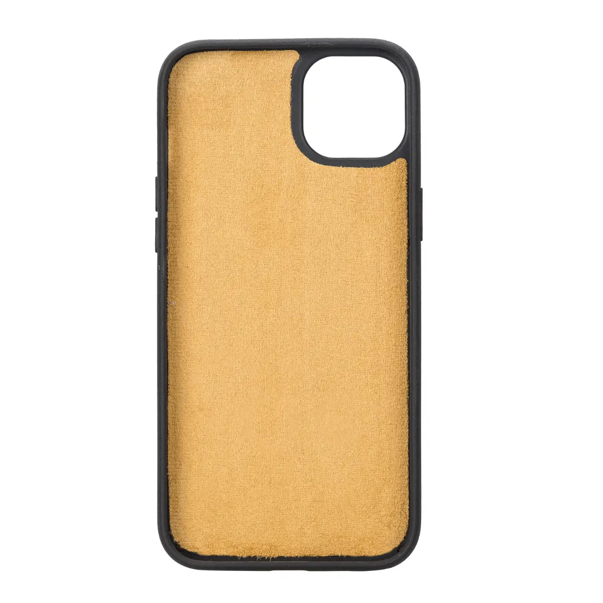 Yellow Leather Wallet Case for iPhone 14 Plus