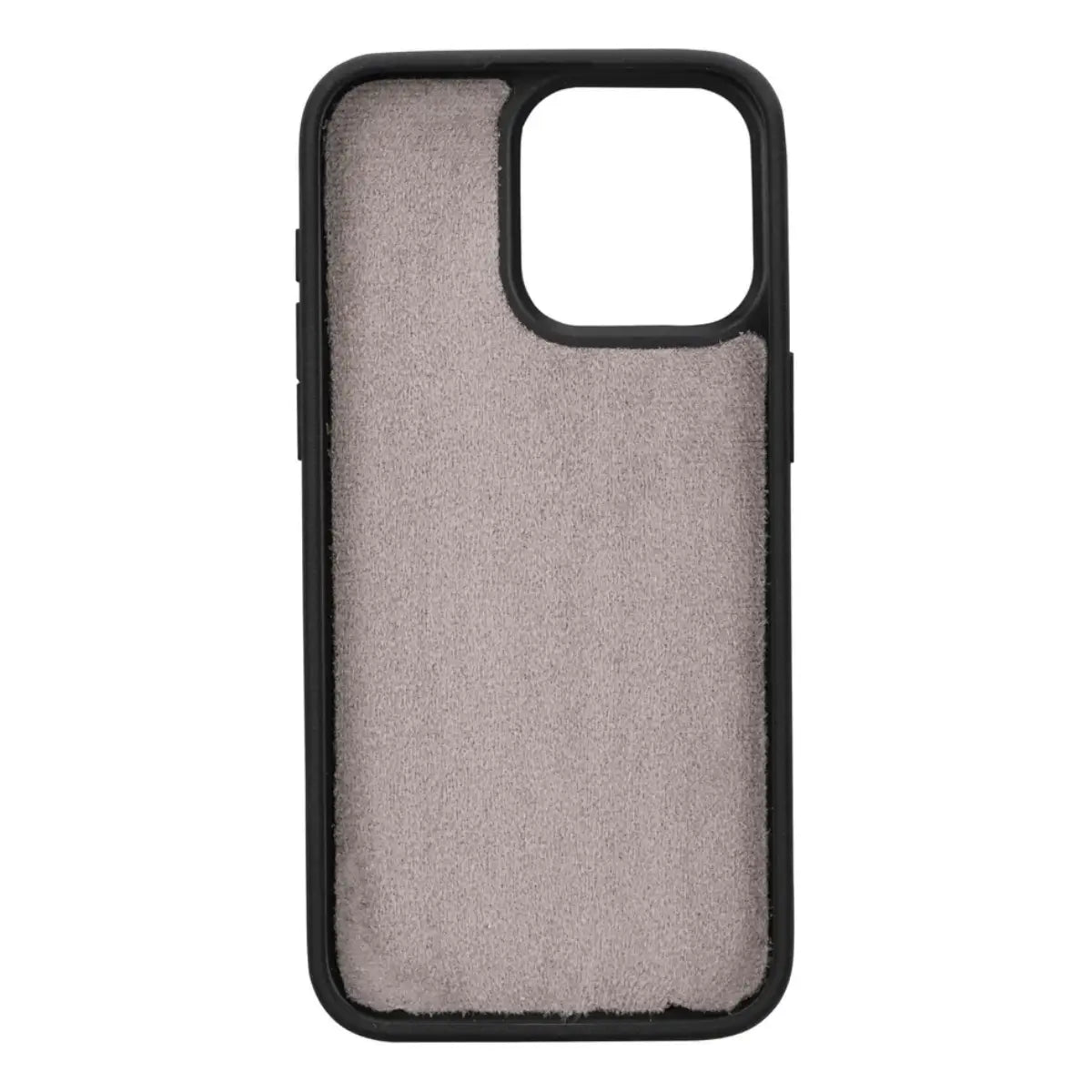 Burnished Gray Leather Wallet Case for iPhone 15