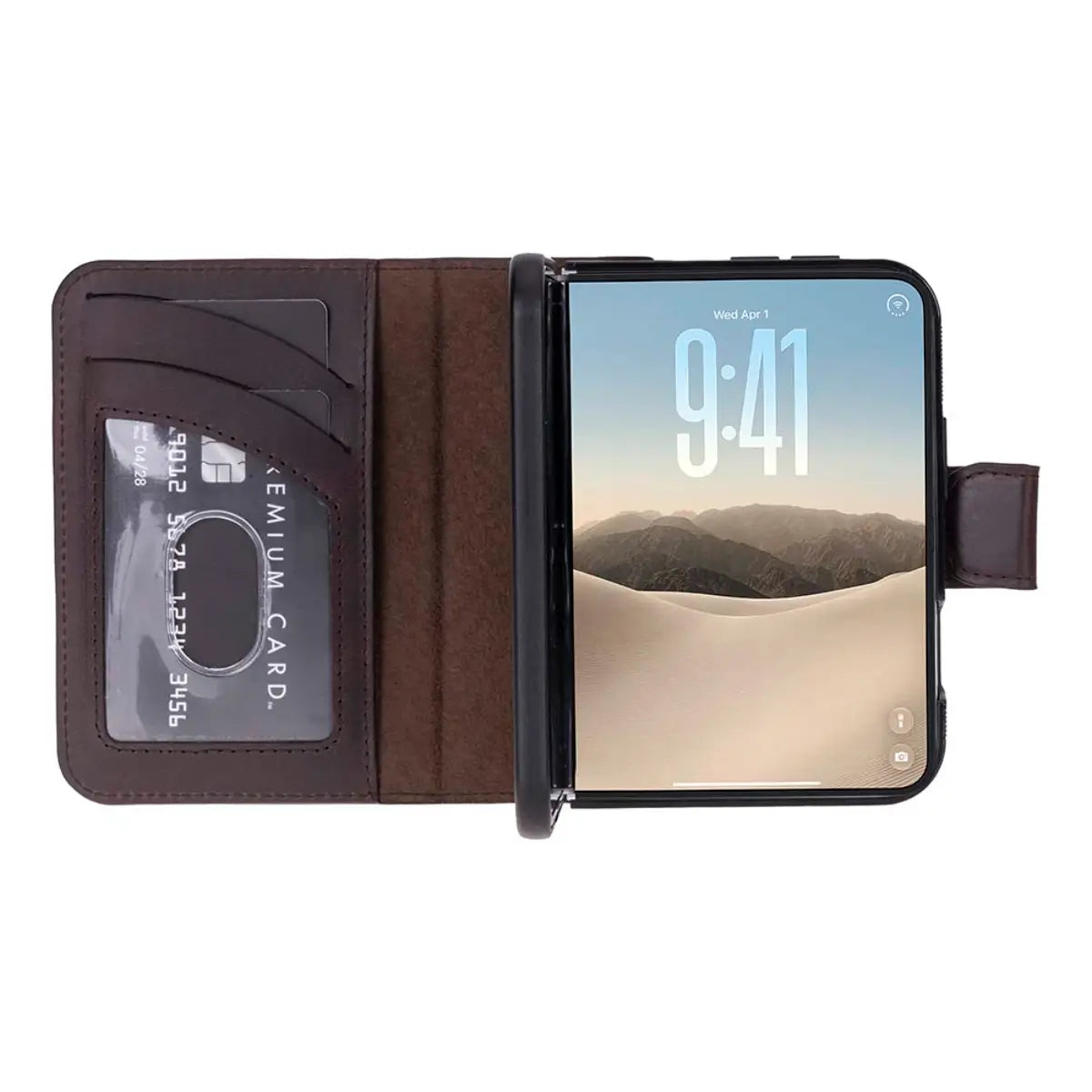 iPhone Duo Leather Case – Dark Brown