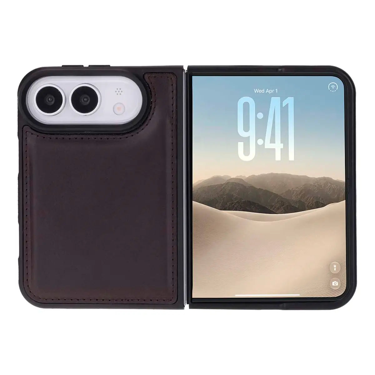 iPhone Duo Leather Case – Dark Brown