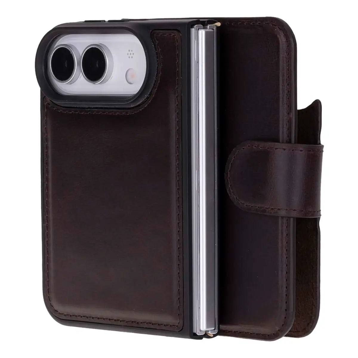 iPhone Duo Leather Case – Dark Brown