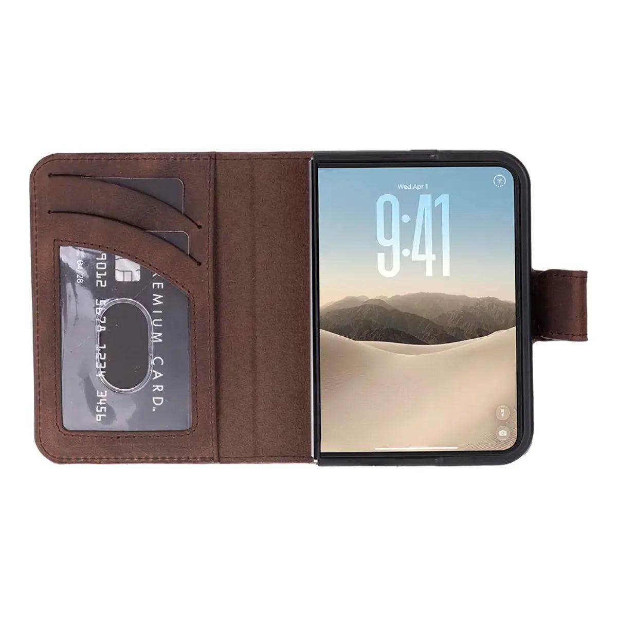 iPhone Duo Leather Case – Distressed Brown