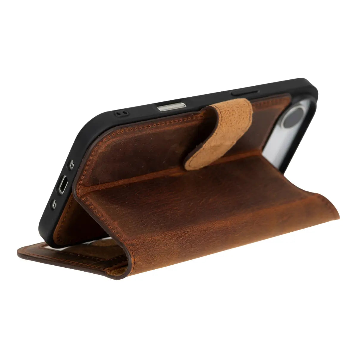 iPhone 17 Air Leather Case – Distressed Brown (Vero) | O2 Leather