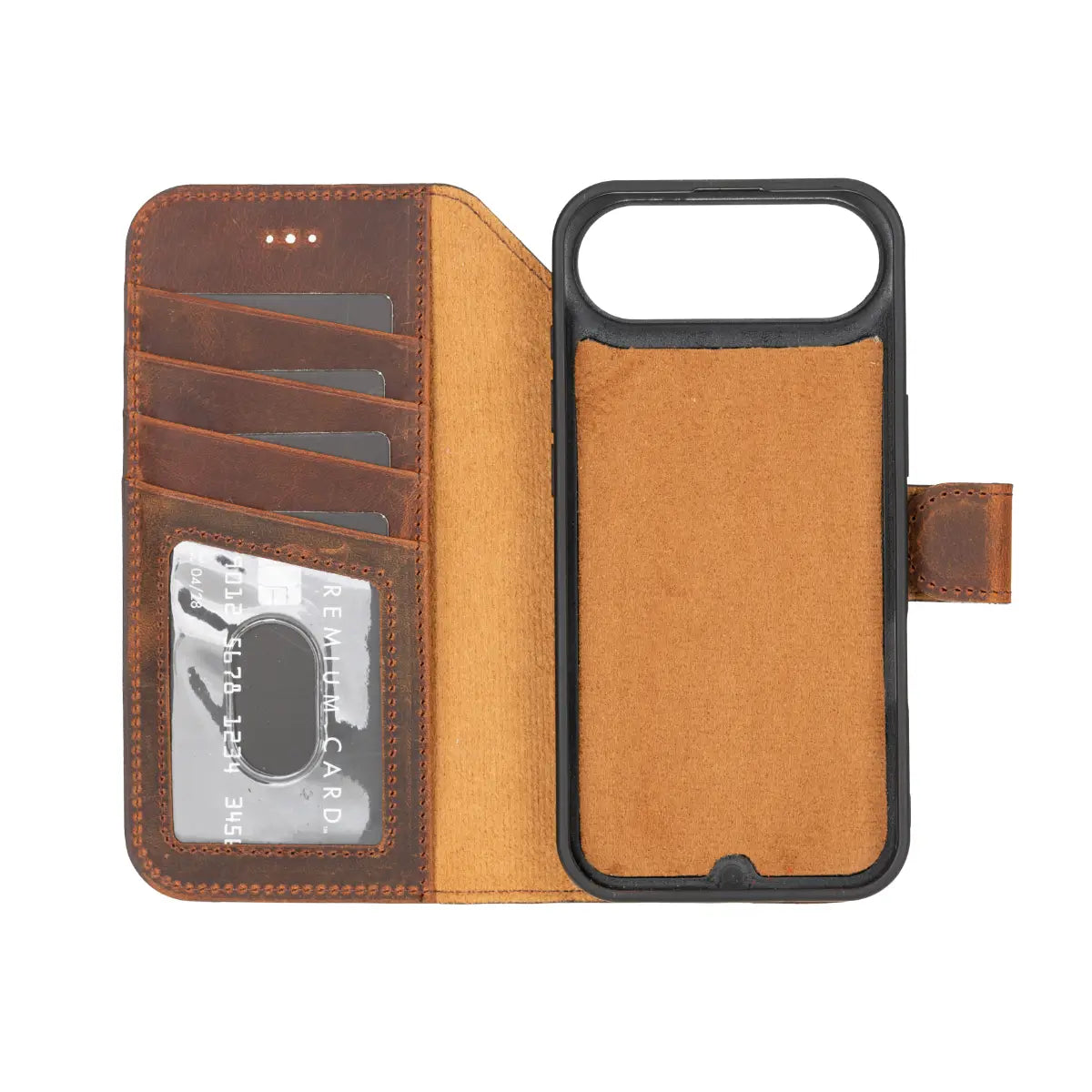 iPhone 17 Air Leather Case – Distressed Brown (Vero) | O2 Leather
