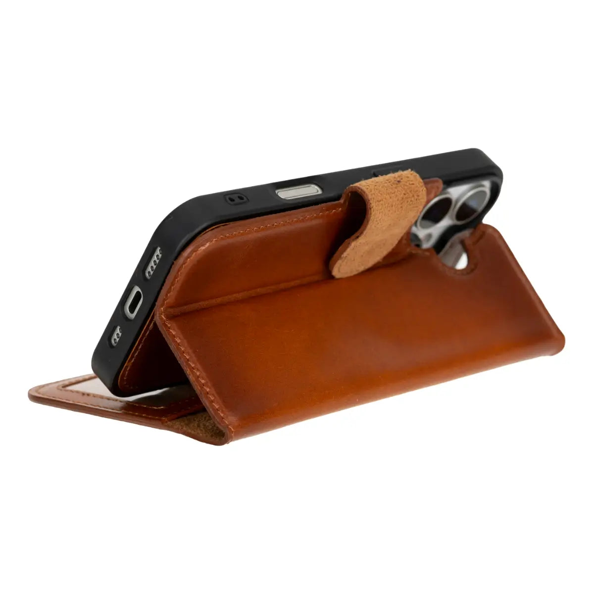 iPhone 17 Leather Case – Burnished Tan (Vero) | O2 Leather