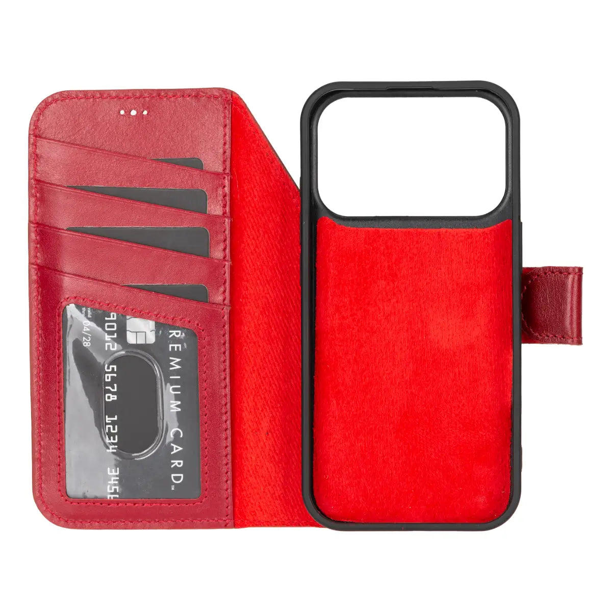 iPhone 17 Pro Leather Case – Burnished Red (Vero) | O2 Leather