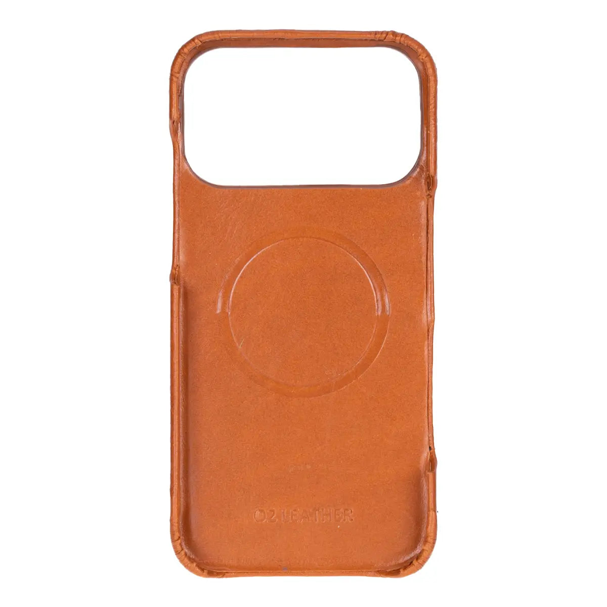 iPhone 17 Pro Leather Case – Burnished Tan (Prestige) | O2 Leather