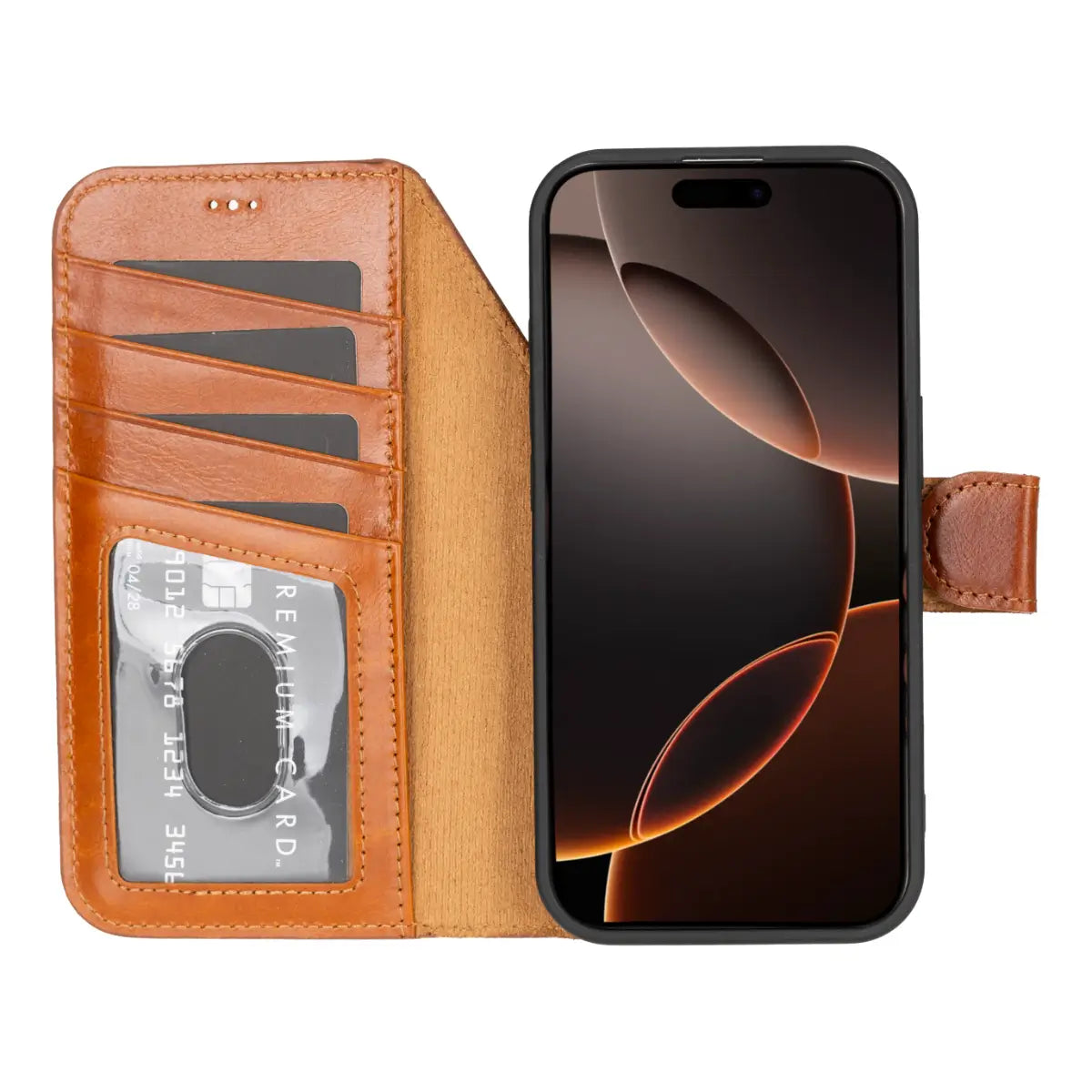 iPhone 17 Pro Leather Case – Burnished Tan (Vero)