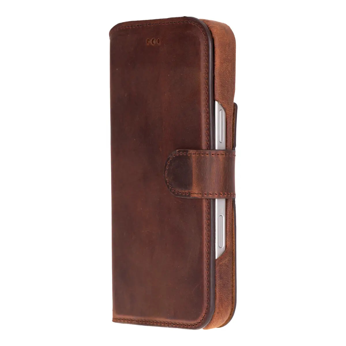 iPhone 17 Pro Leather Case – Distressed Brown (Prestige) | O2 Leather