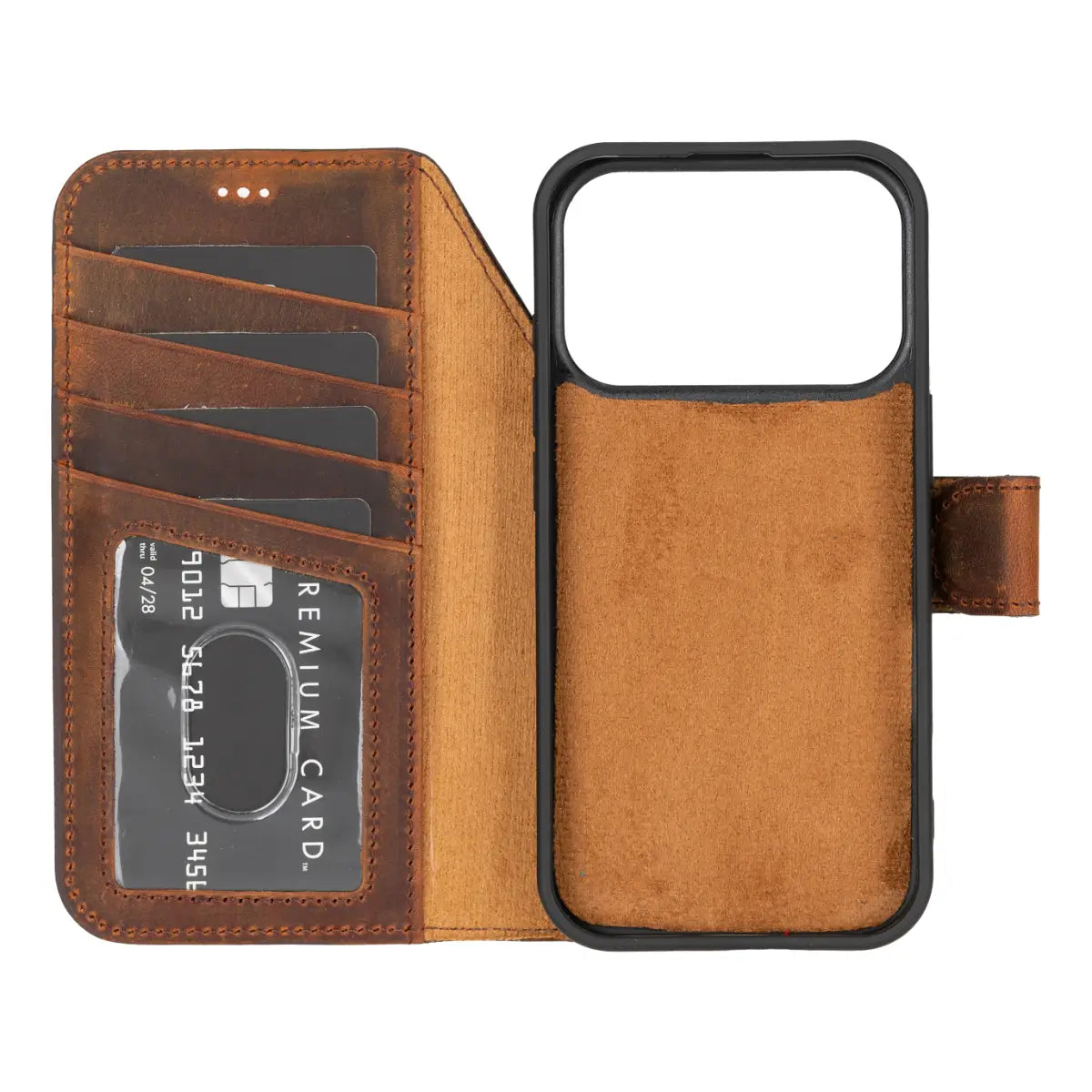 iPhone 17 Pro Leather Case – Distressed Brown (Vero) | O2 Leather