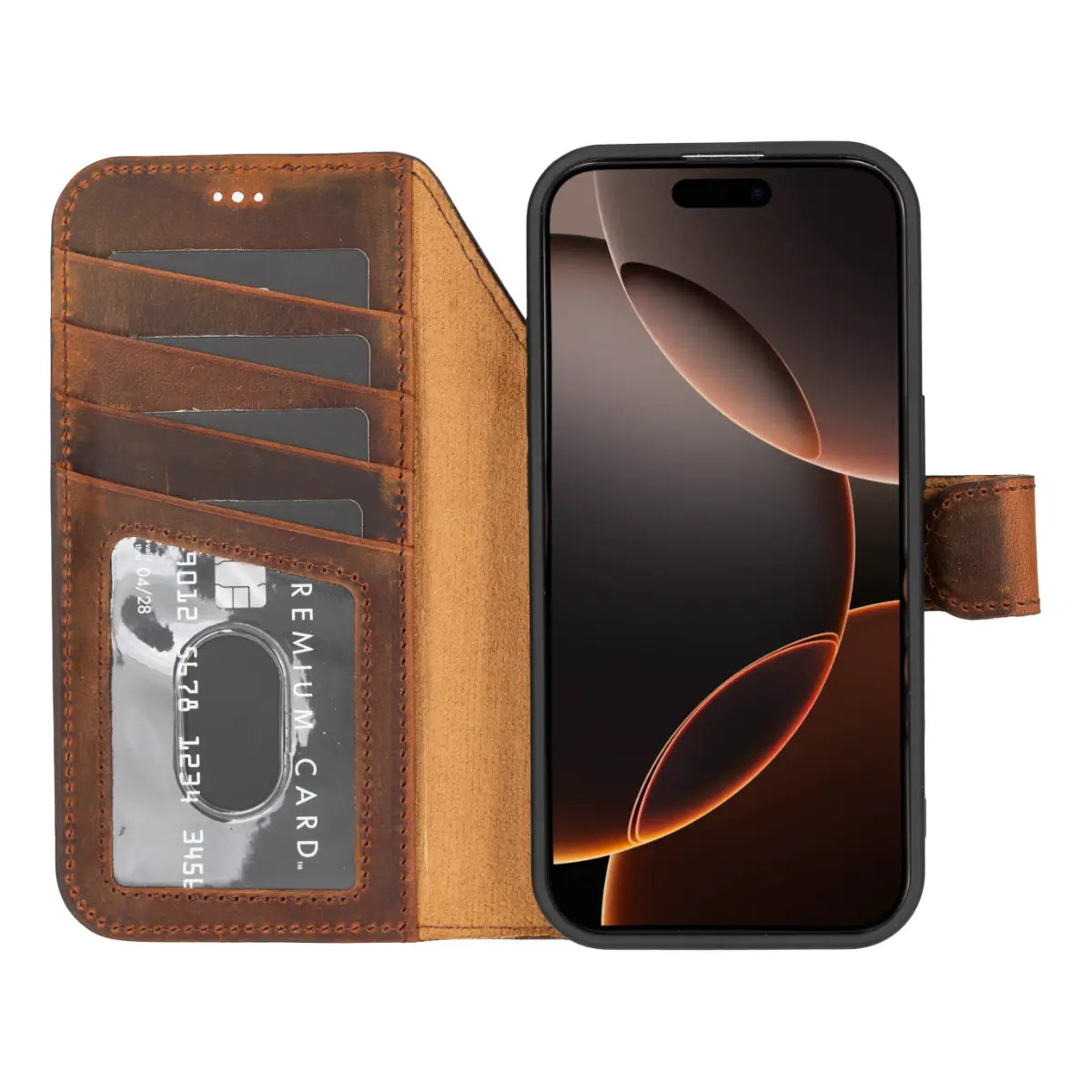 iPhone 17 Pro Leather Case – Distressed Brown (Vero) | O2 Leather