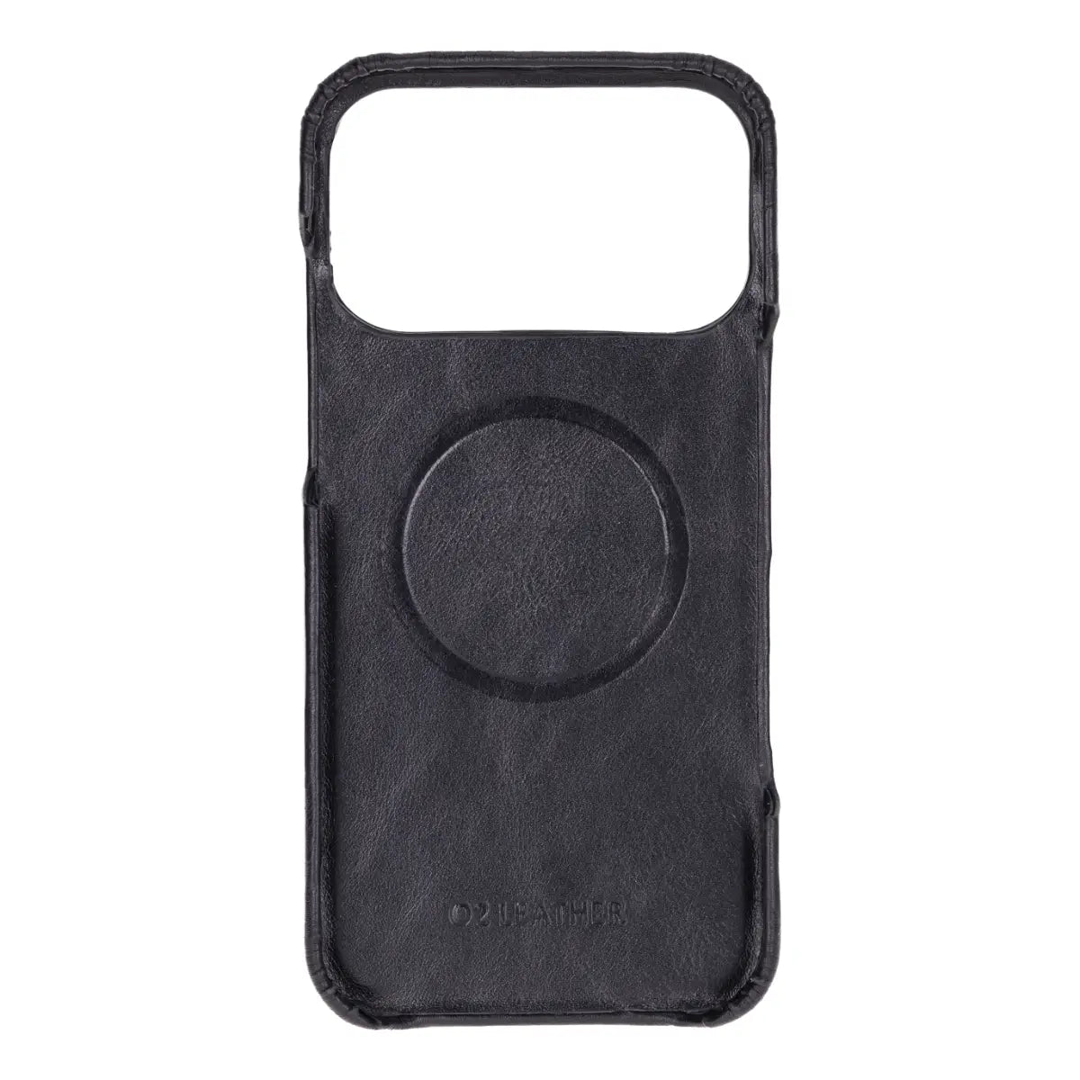 iPhone 17 Pro Max Leather Case – Black (Prestige) | O2 Leather