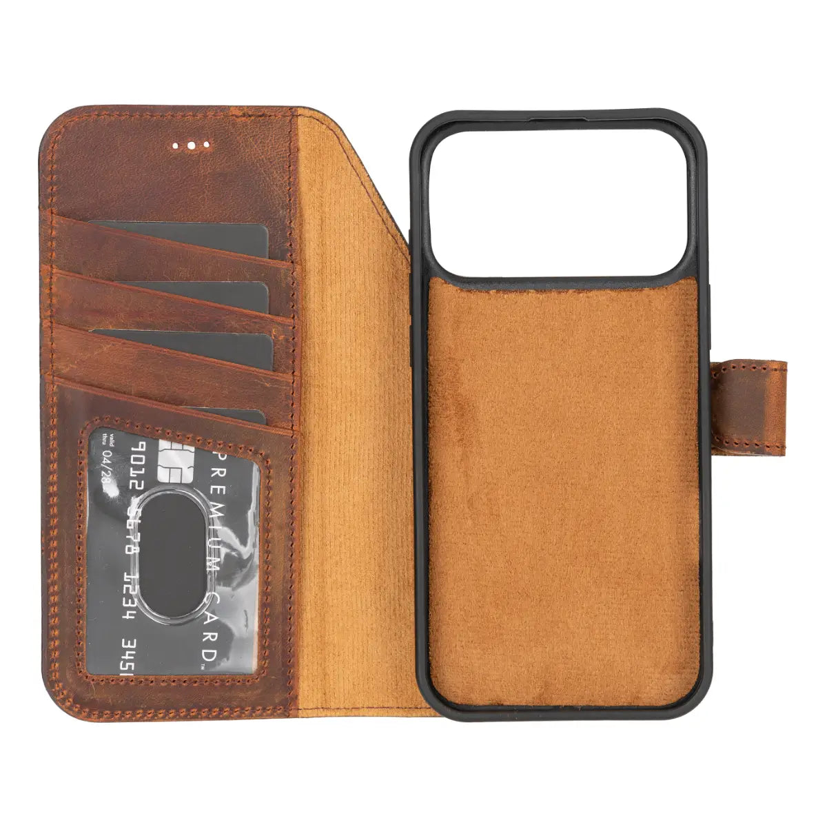 iPhone 17 Pro Max Leather Case – Distressed Brown (Vero) | O2 Leather