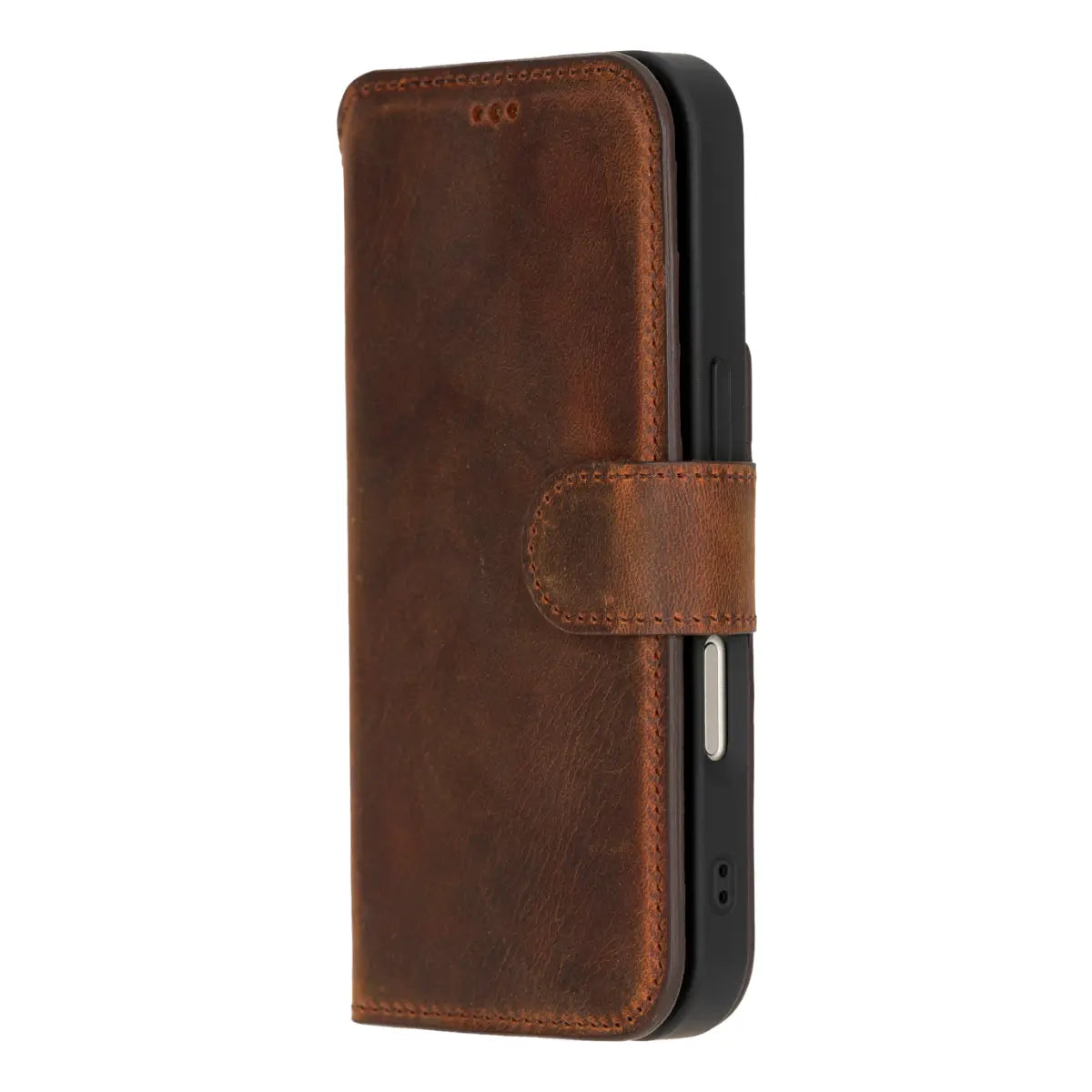 iPhone 18 Pro Max Leather Case – Distressed Brown (Vero) | O2 Leather
