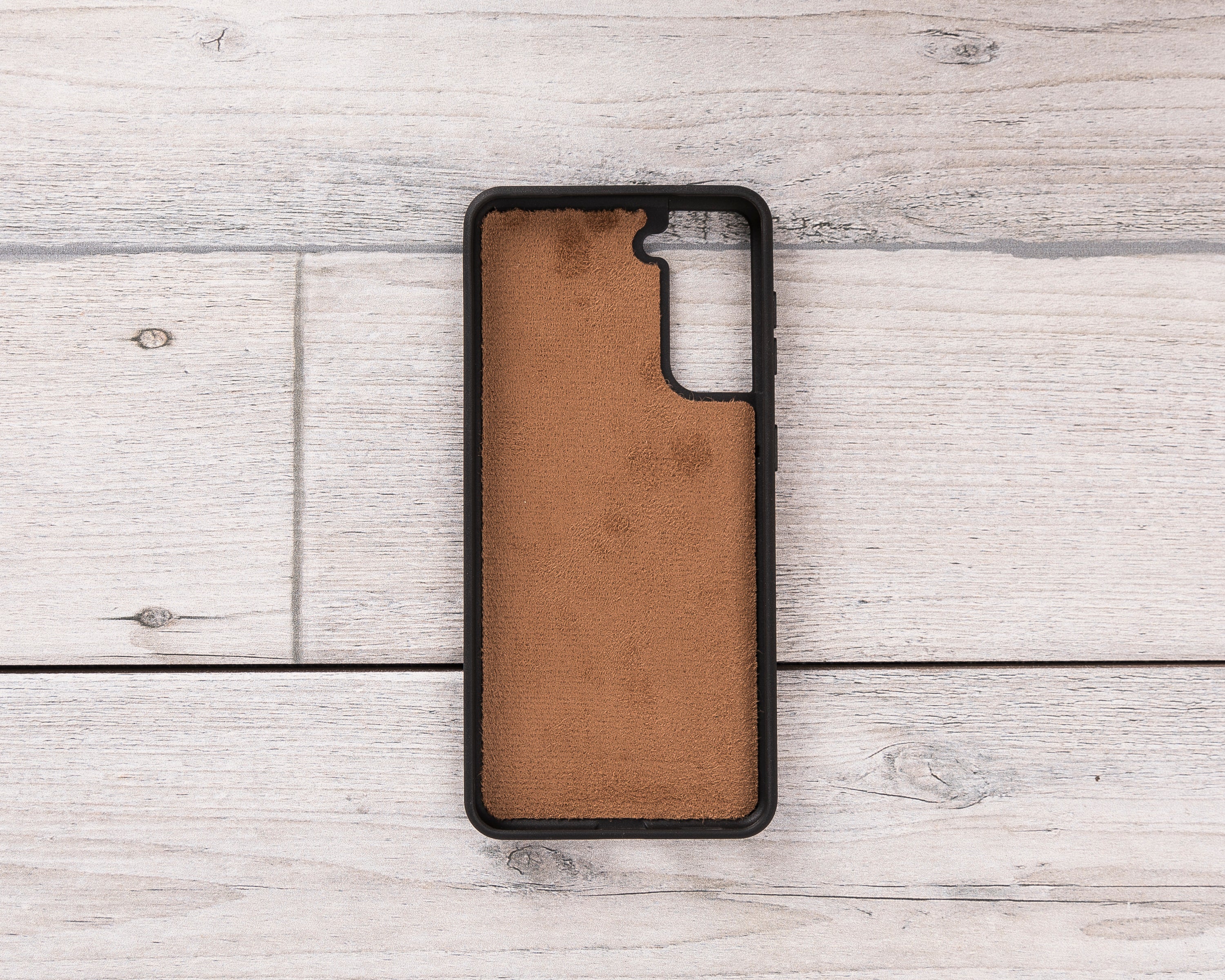 Burnished Tan Magnetic Leather Wallet Case for Galaxy S22 / S23 / S24