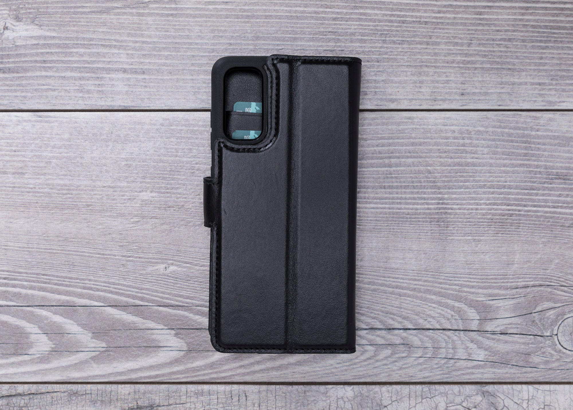 Black Magnetic Leather Wallet Case for Galaxy S20 / S20 Plus/ S20 Ultra