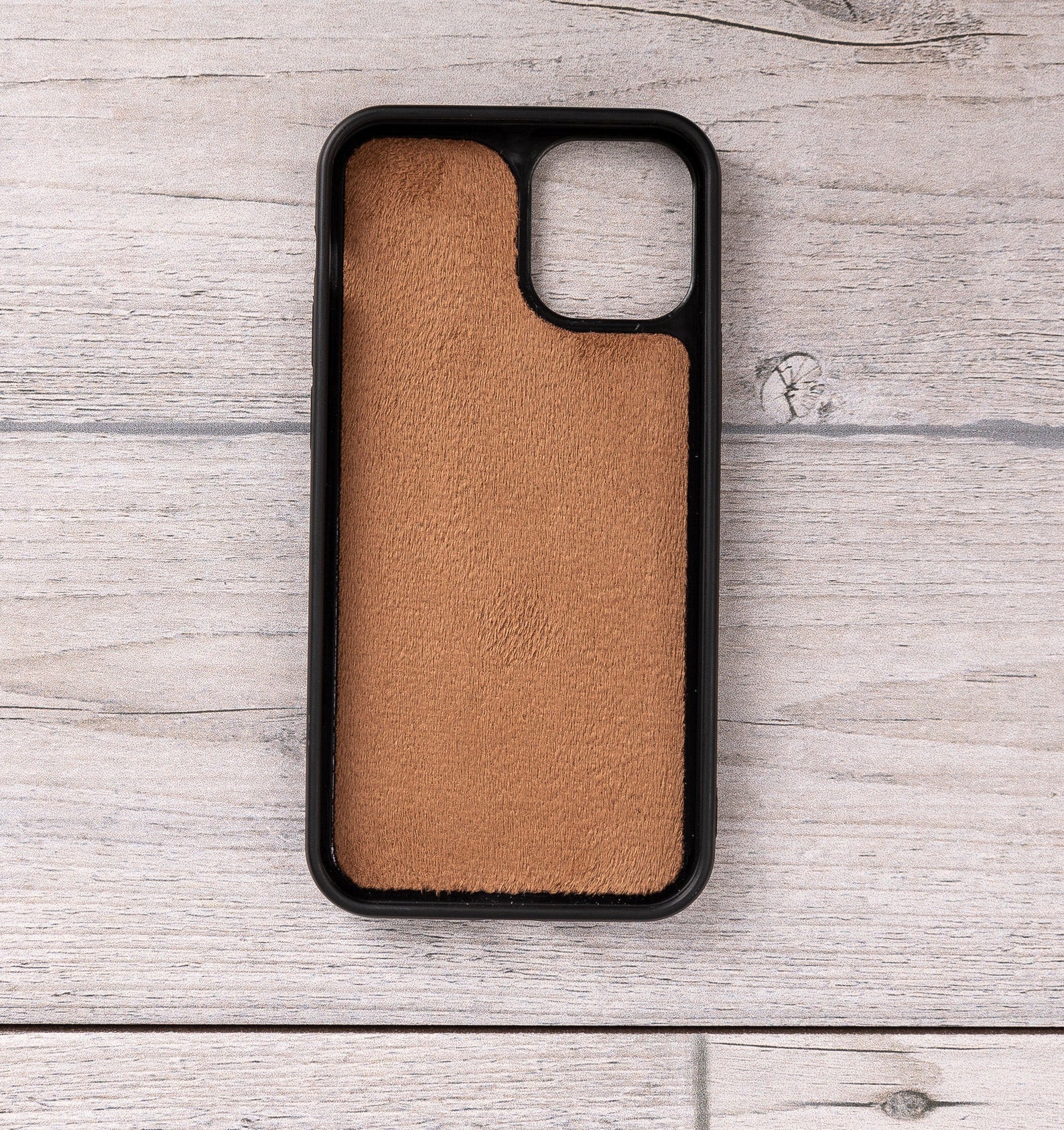 Burnished Tan Leather Magnetic Wallet Case for iPhone 12 Models