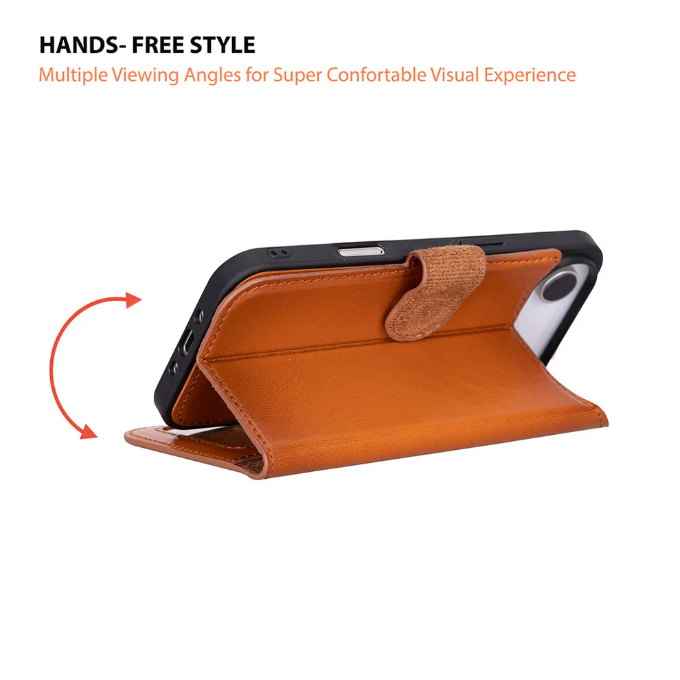 iPhone 17 Air Leather Case – Burnished Tan (Vero)
