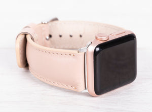 Leather Nude Pink Band for Apple Watch