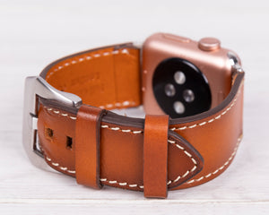 Burnished Tan Leather Band for Apple Watch, Era Series