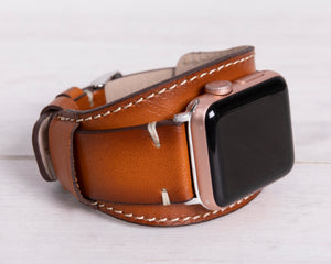 Leather cuff on sale apple watch band