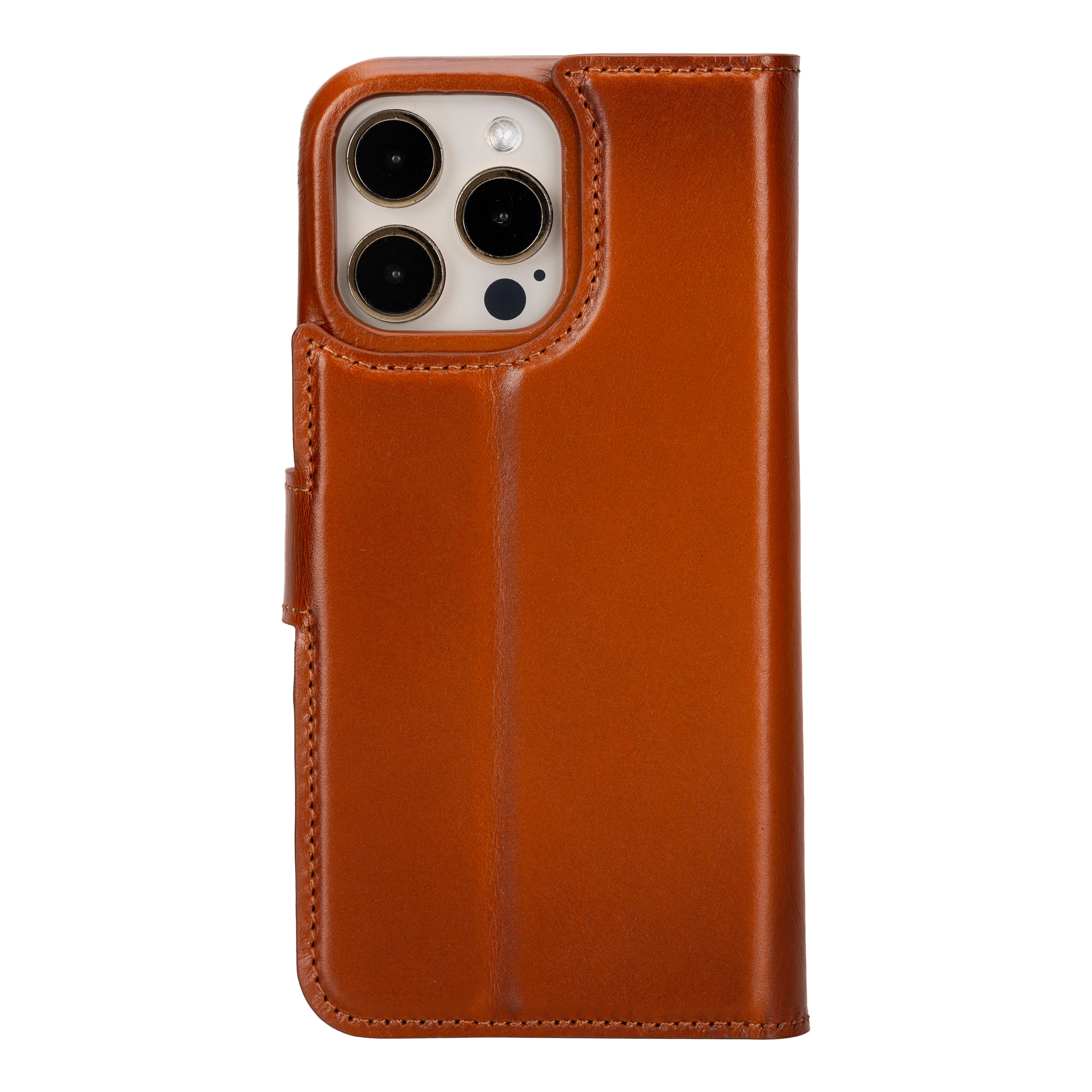 Tan Leather iPhone 15 Pro Max Prestige Wallet Case O2 Leather O2Leather