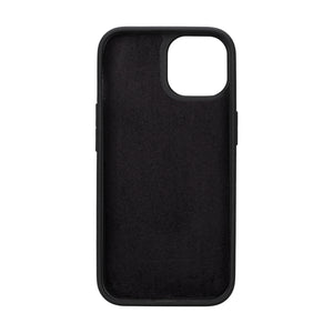 Black Leather Magnetic Case for iPhone 15 Plus (6.7")