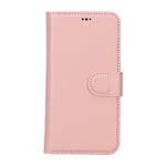 Pink Leather Magnetic Case for iPhone 15 (6.1")
