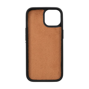 Antic Brown Leather Magnetic Case for iPhone 15 (6.1")