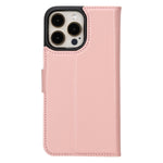 Pink Leather Magnetic Case for iPhone 15 Pro (6.1")