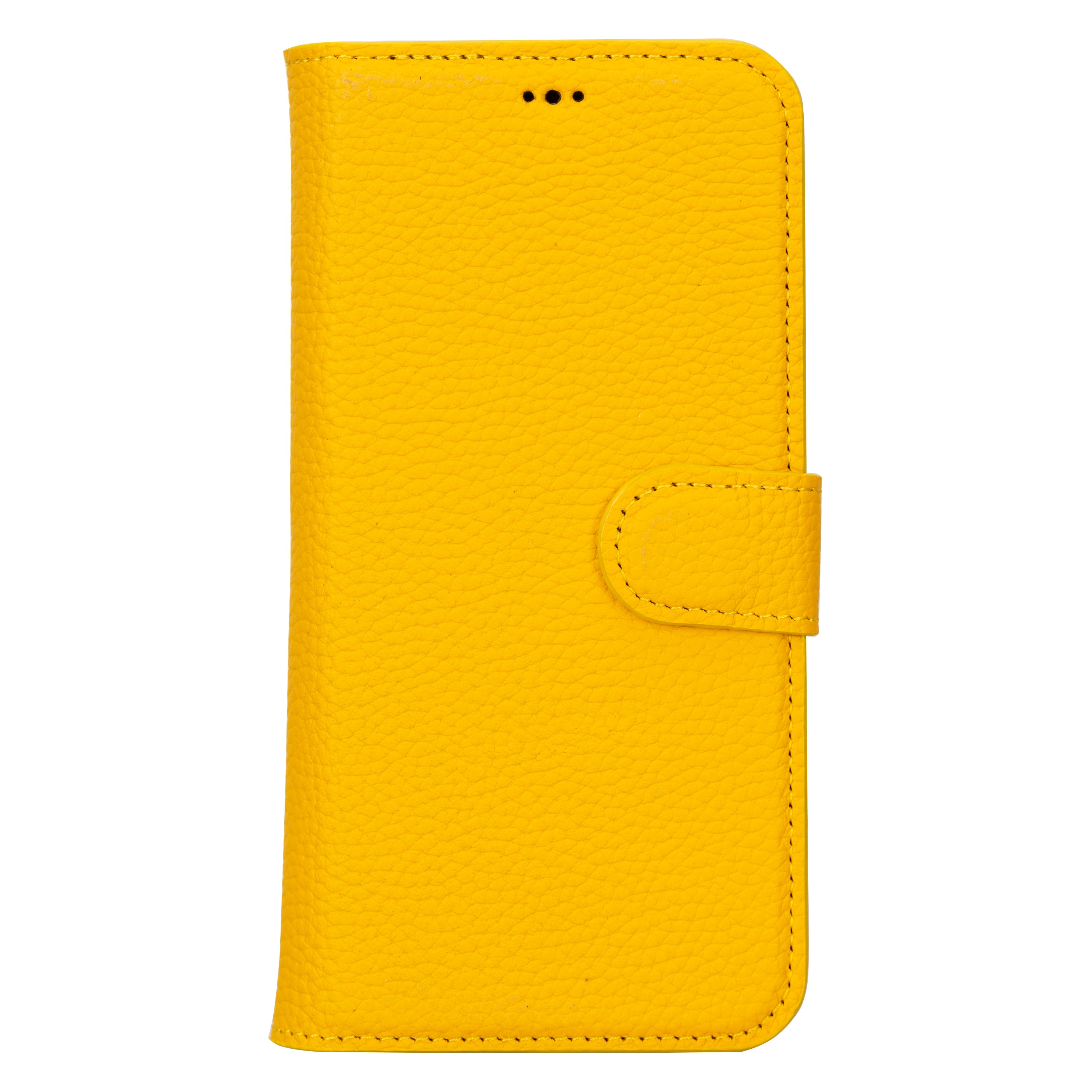 Yellow Leather Magnetic Case for iPhone 15 Pro MAX (6.7")