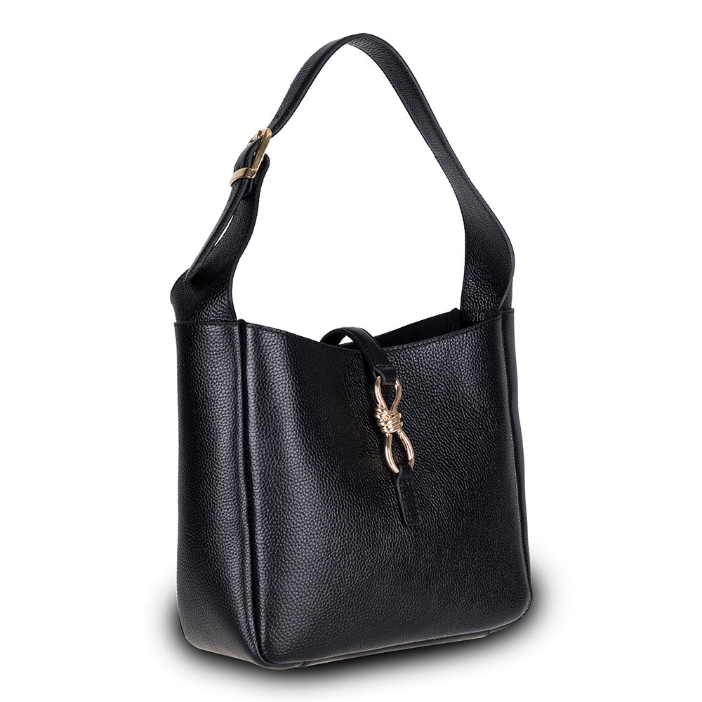 Azura Women's Leather Bag - Black