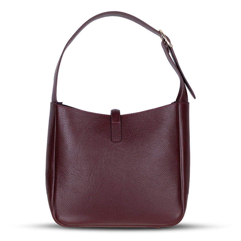 Azura Women's Leather Bag – Burgundy | O2 Leather
