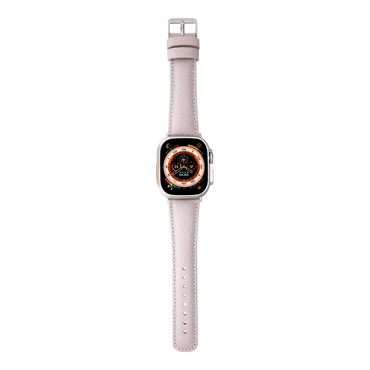 Beige Leather Classic Apple Watch Band