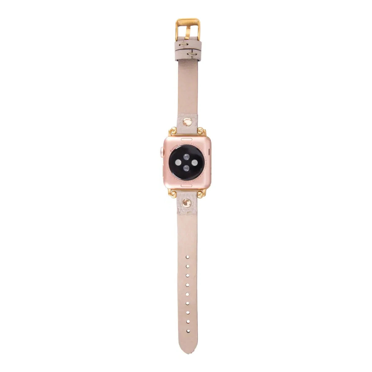 Beige Leather Ultra Slim Apple Watch Band