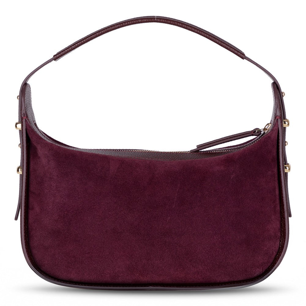 Bellara women's leather bag in Burgundy, front view