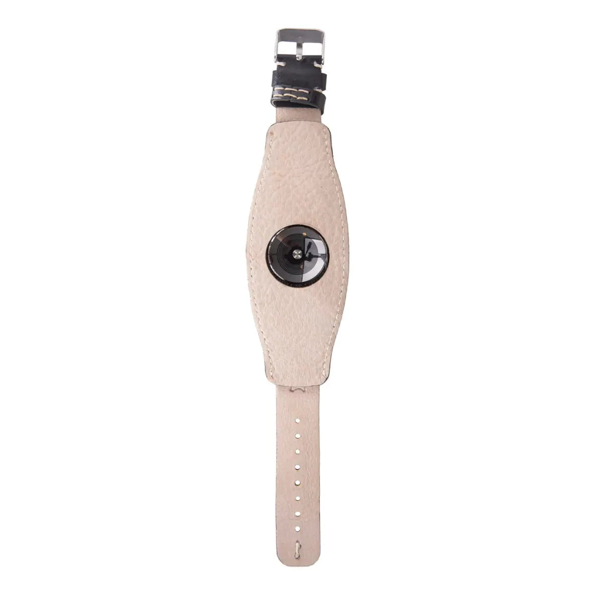 Black Leather Cuff Apple Watch Band