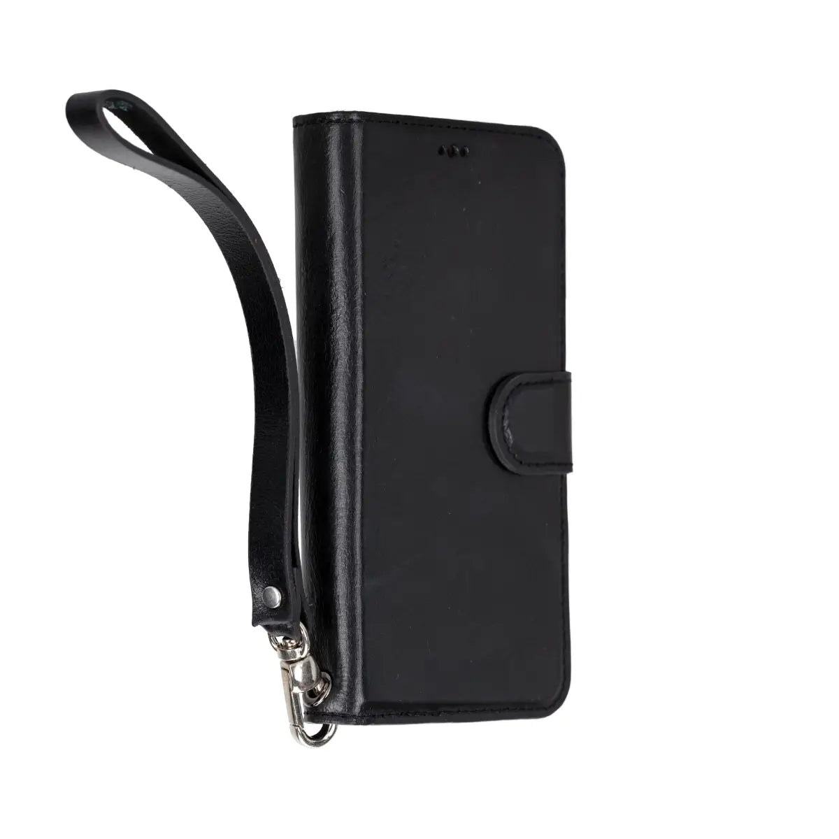 Black Leather Wrist Strap