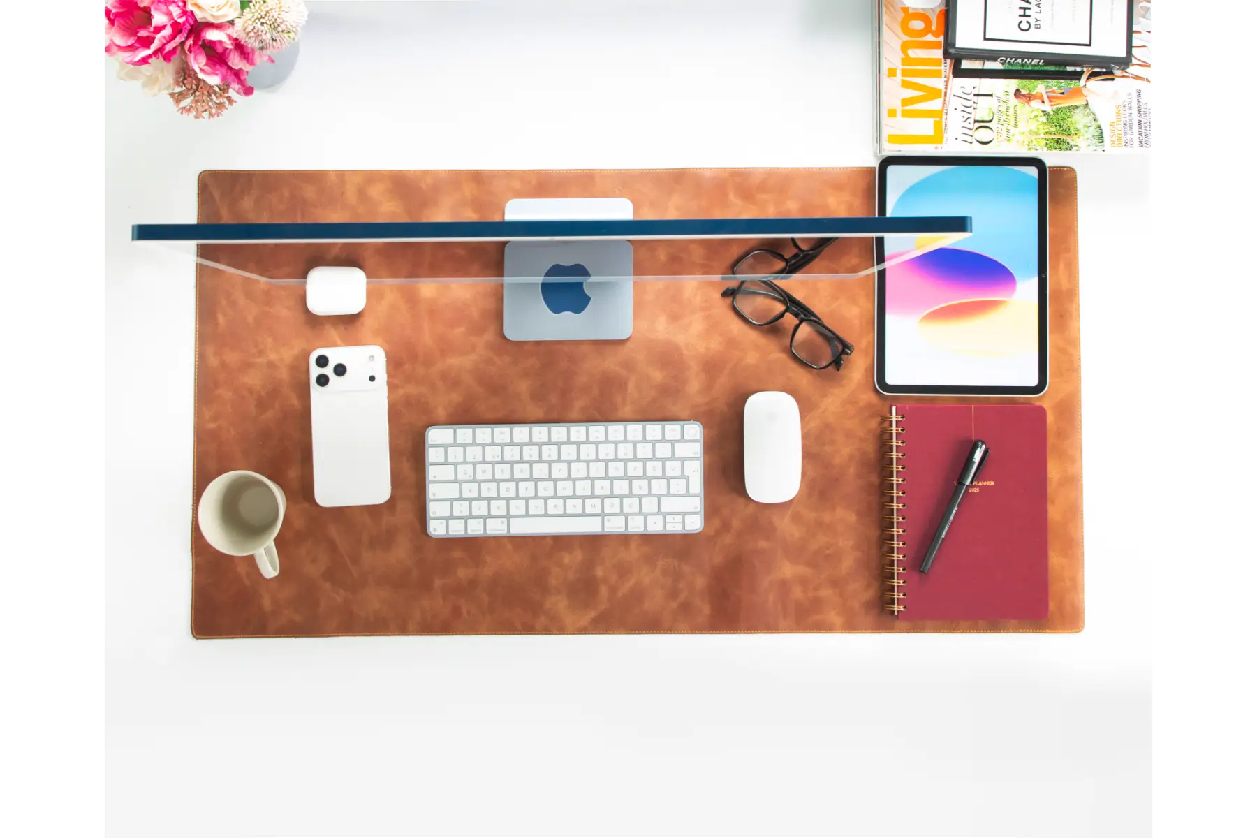 Brown Leather Desk Mat-Large Size