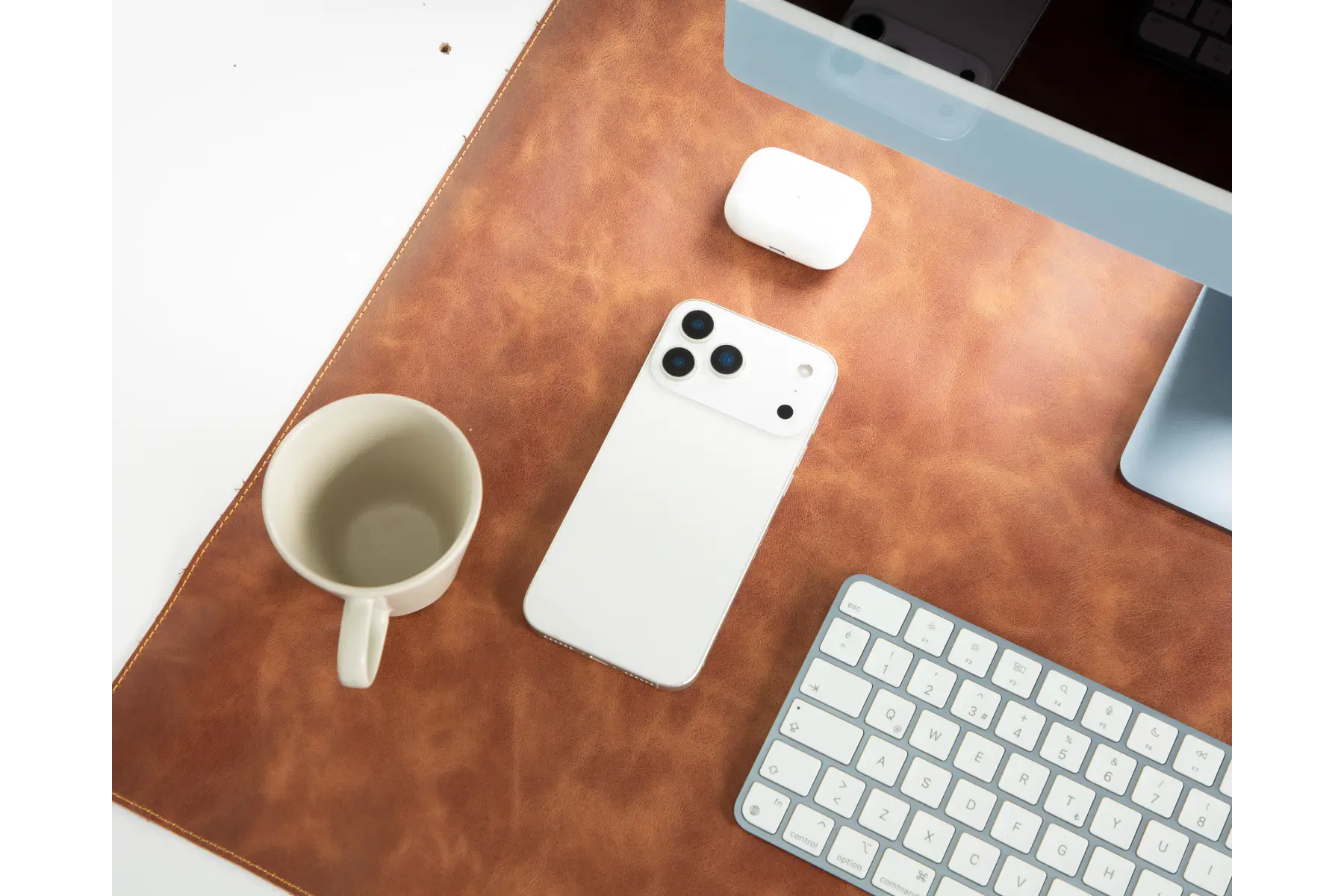 Brown Leather Desk Mat-Large Size