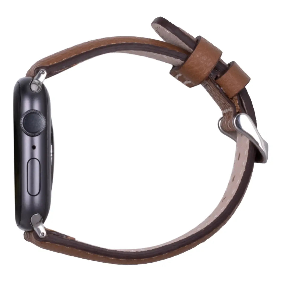 Brown Togo Leather Apple Watch Band