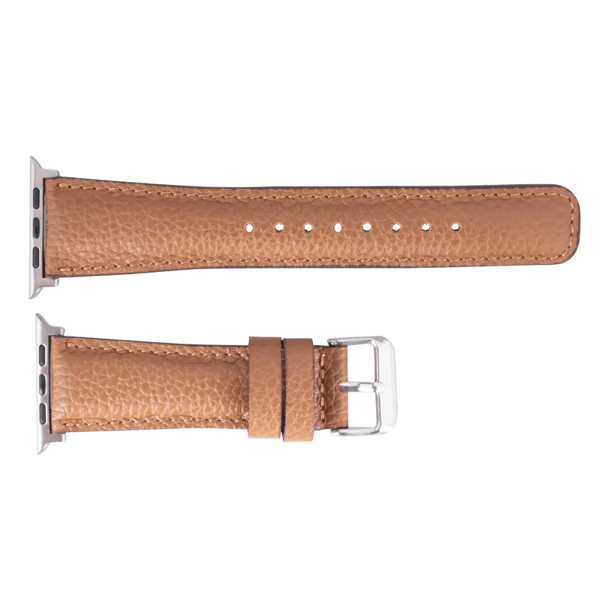Brown Togo Leather Apple Watch Band