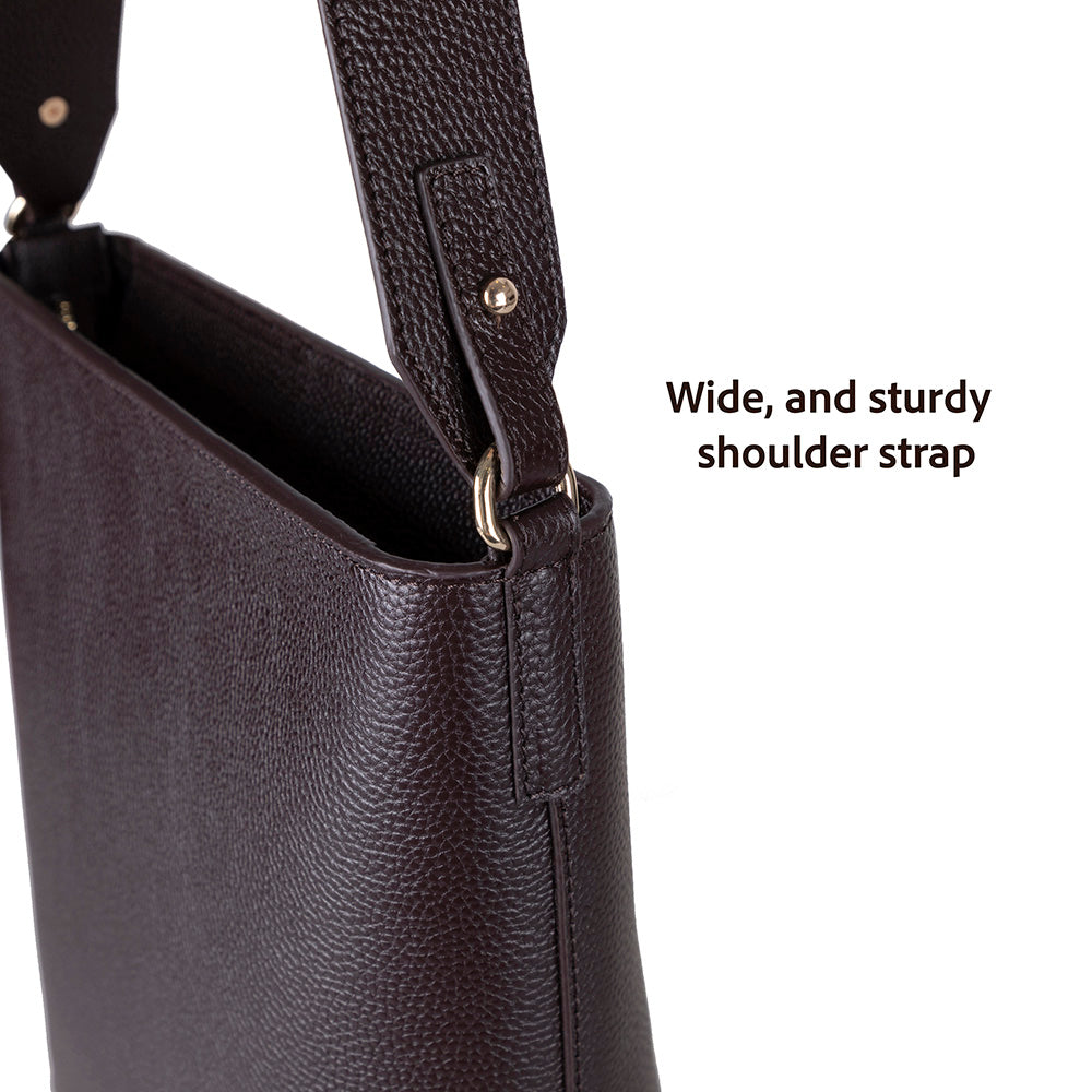 Elena Women's Leather Bag - Brown