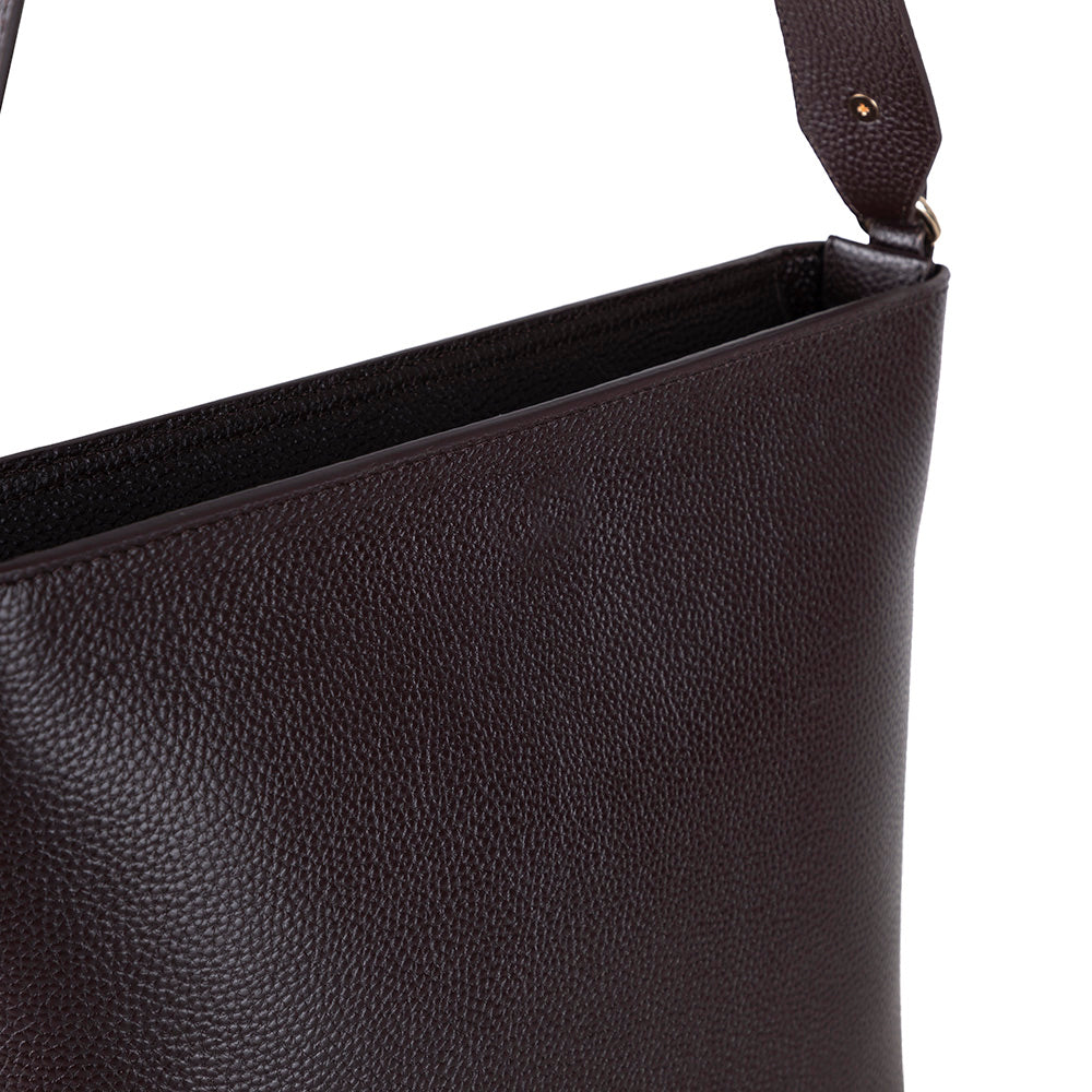 Elena Women's Leather Bag - Brown