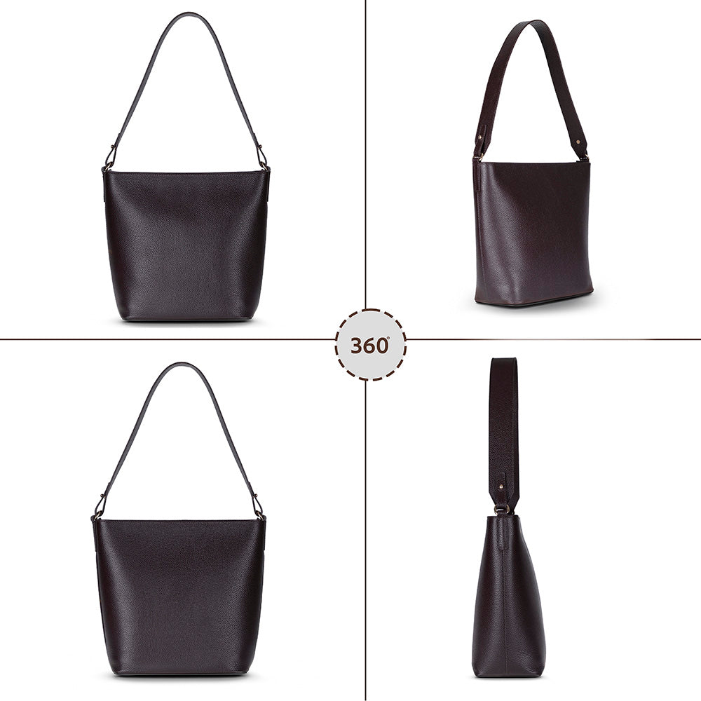 Elena Women's Leather Bag - Brown