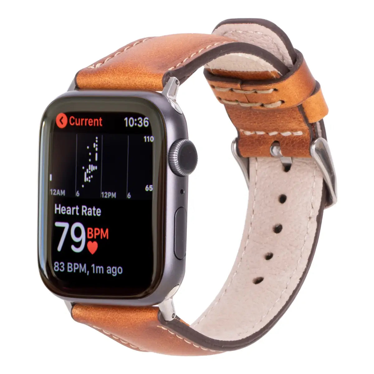 Burnished Brown Leather Apple Watch Band