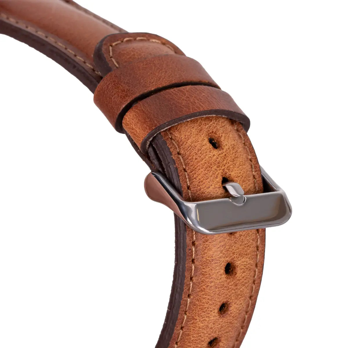 Burnished Brown Leather Fitbit Watch Band